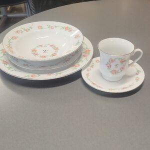 Spring Garden Elisa Bellari Canterbury Potteries China Set Of 2 Vintage